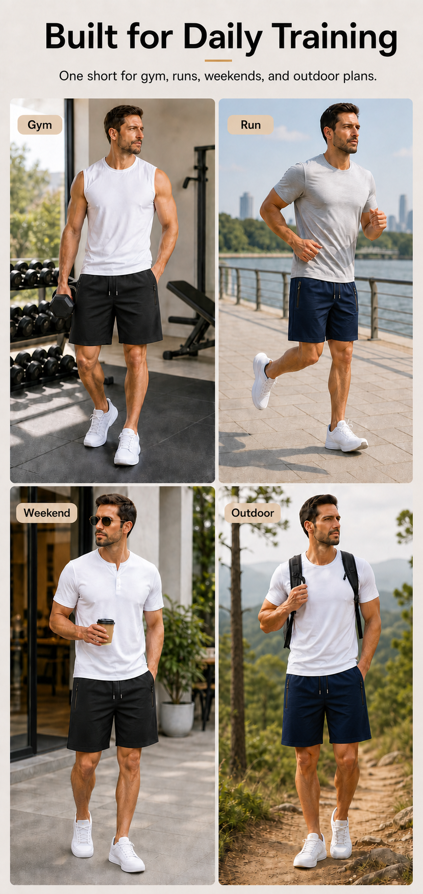 Training shorts use case image