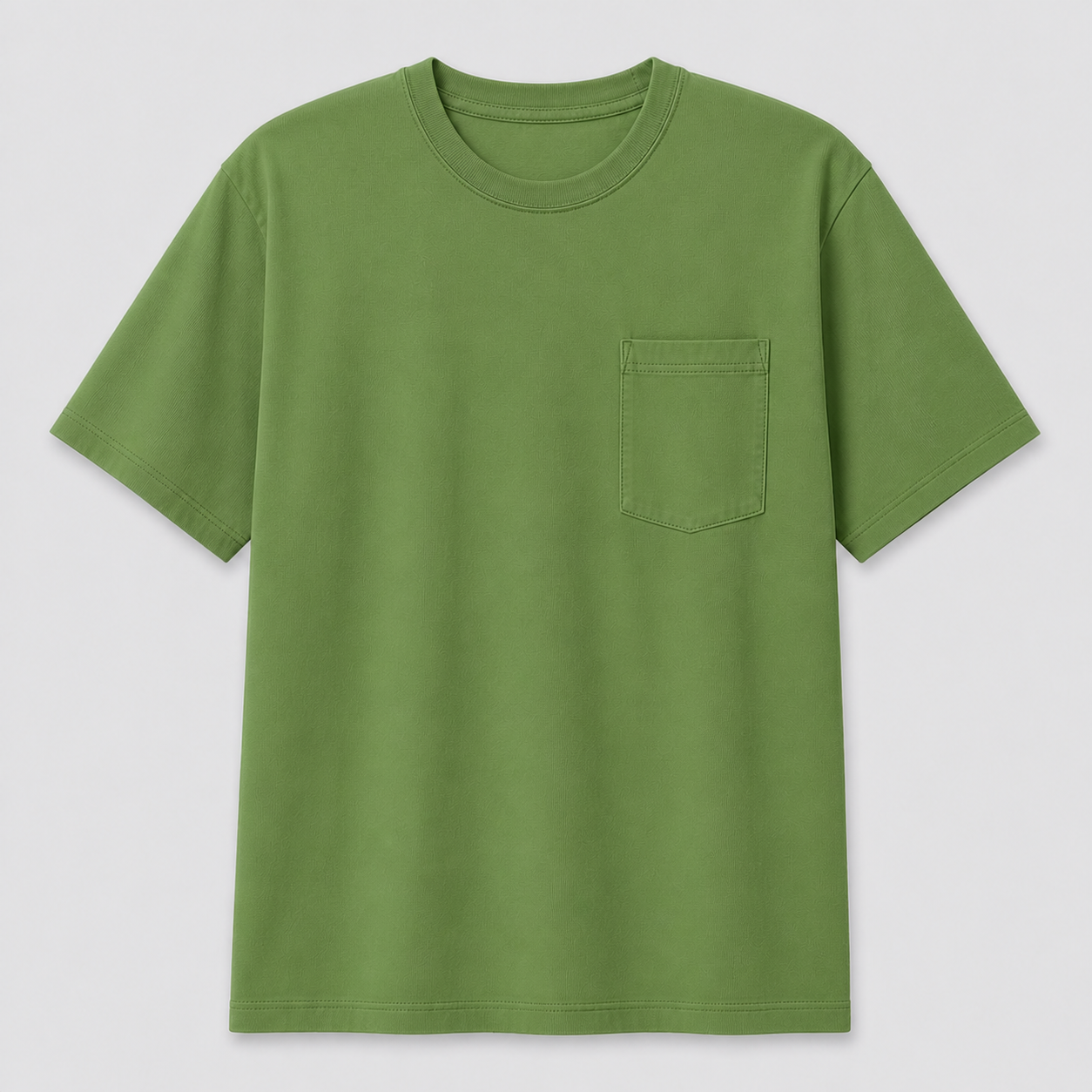 Harvest Sage Heather heavyweight pocket T-shirt