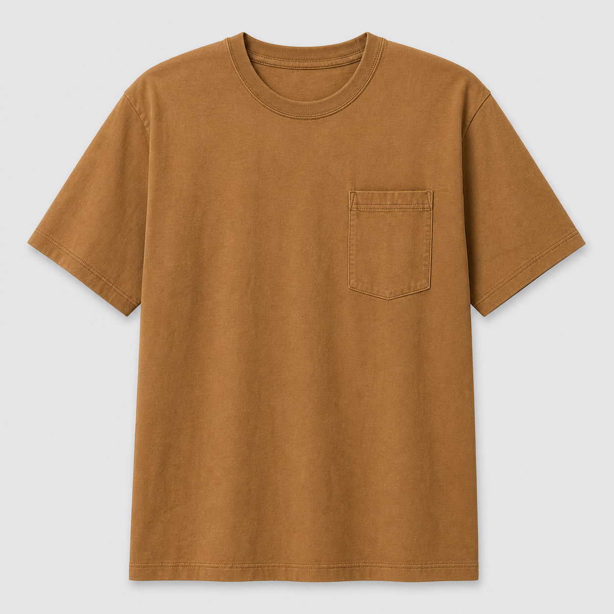 Work Brown heavyweight pocket T-shirt