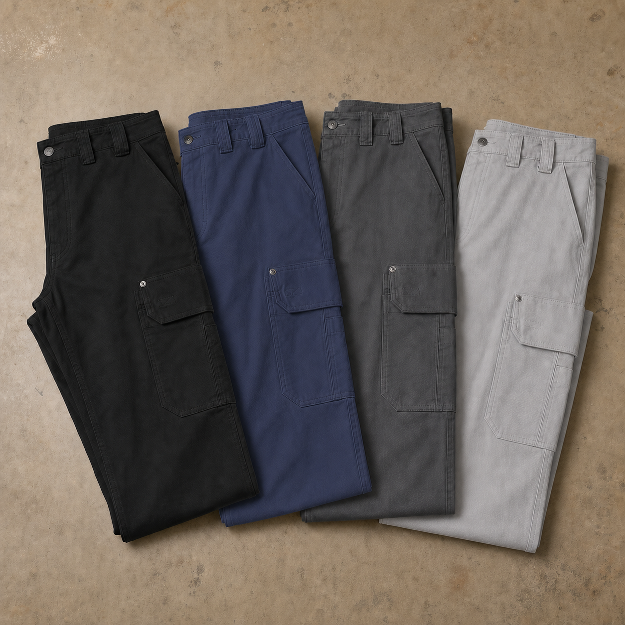 4-Pack Classic Set in Black, Navy Blue, Dark Gray and Light Gray
