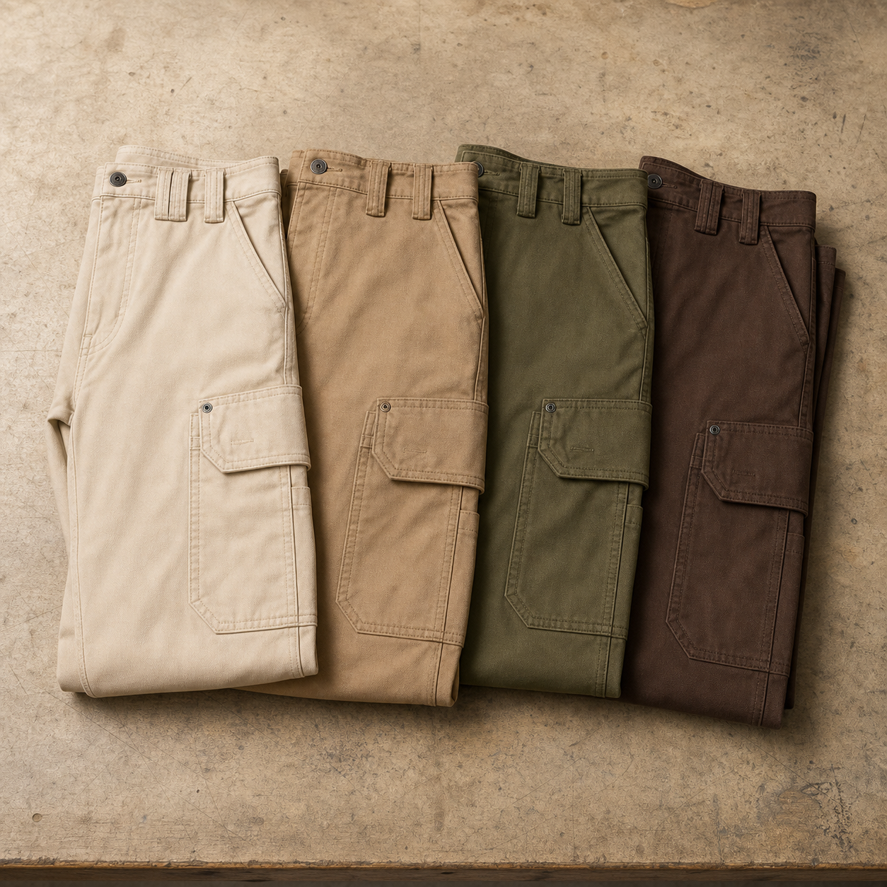 4-Pack Neutral Set cargo work pants