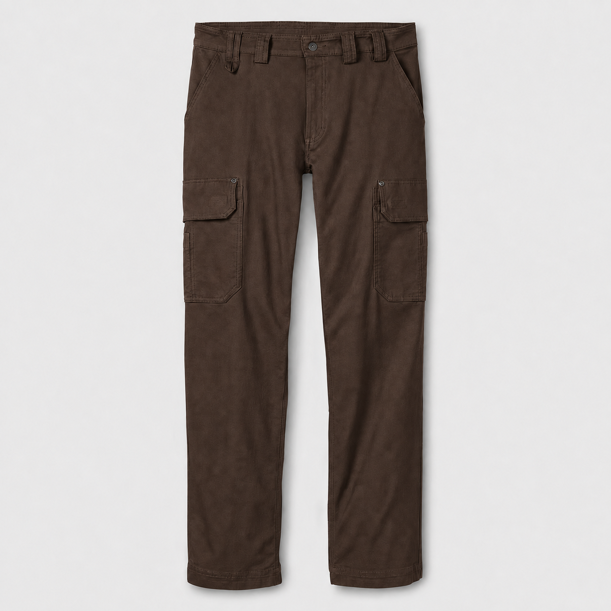Coffee multi-pocket cargo work pants