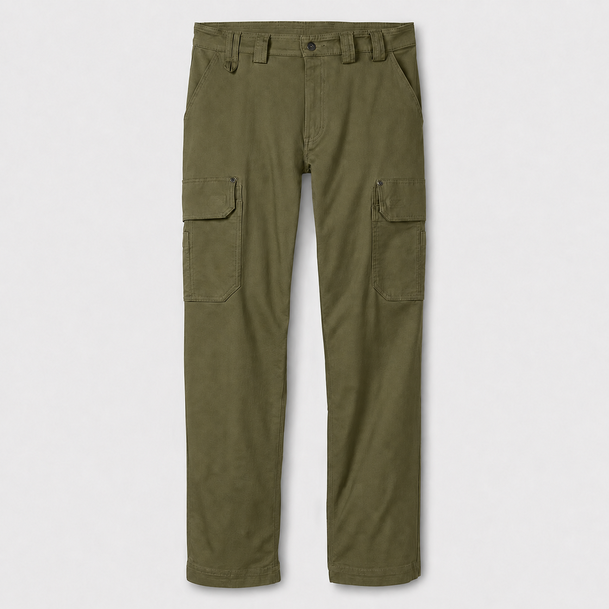 Olive Green multi-pocket cargo work pants