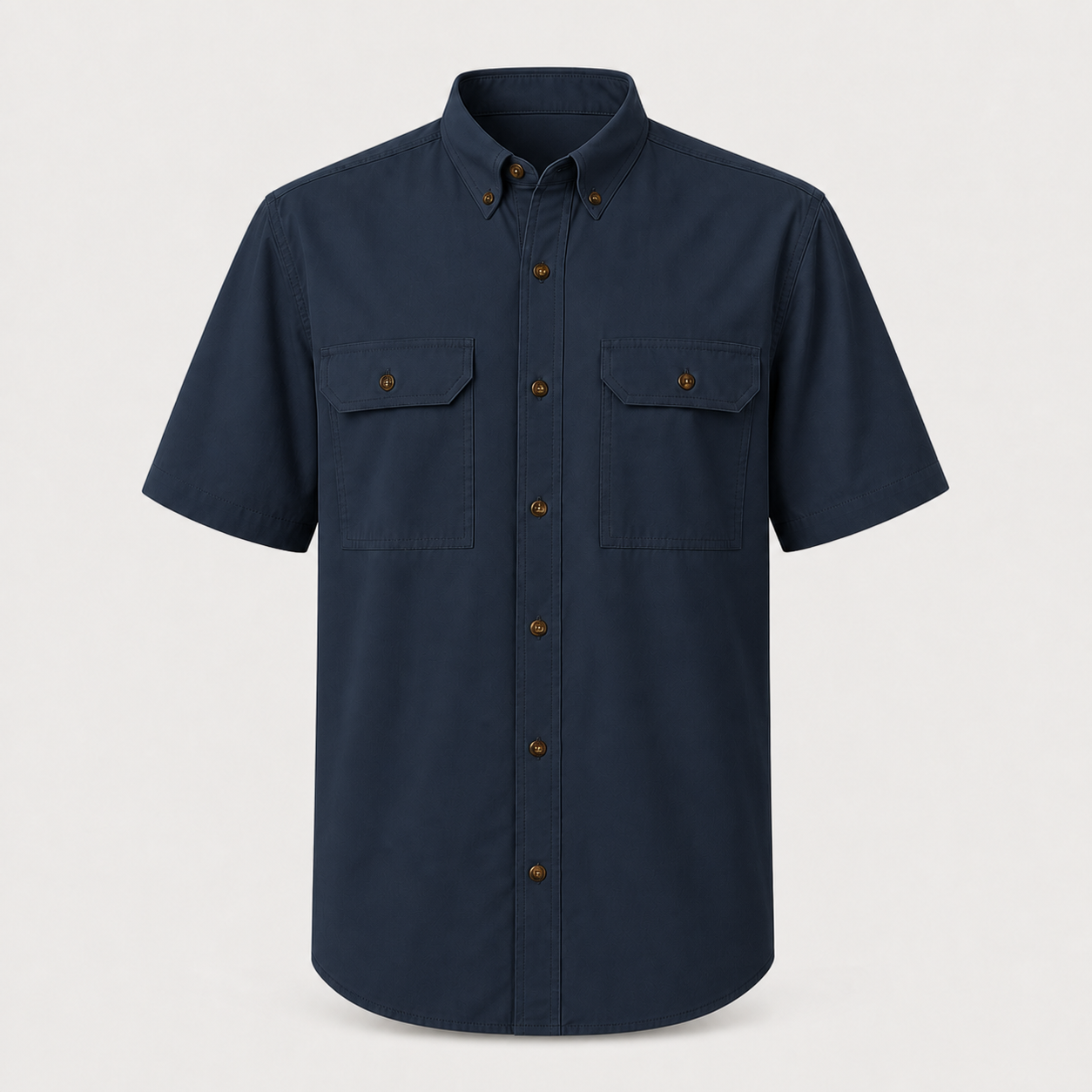 Navy Blue performance short sleeve work shirt