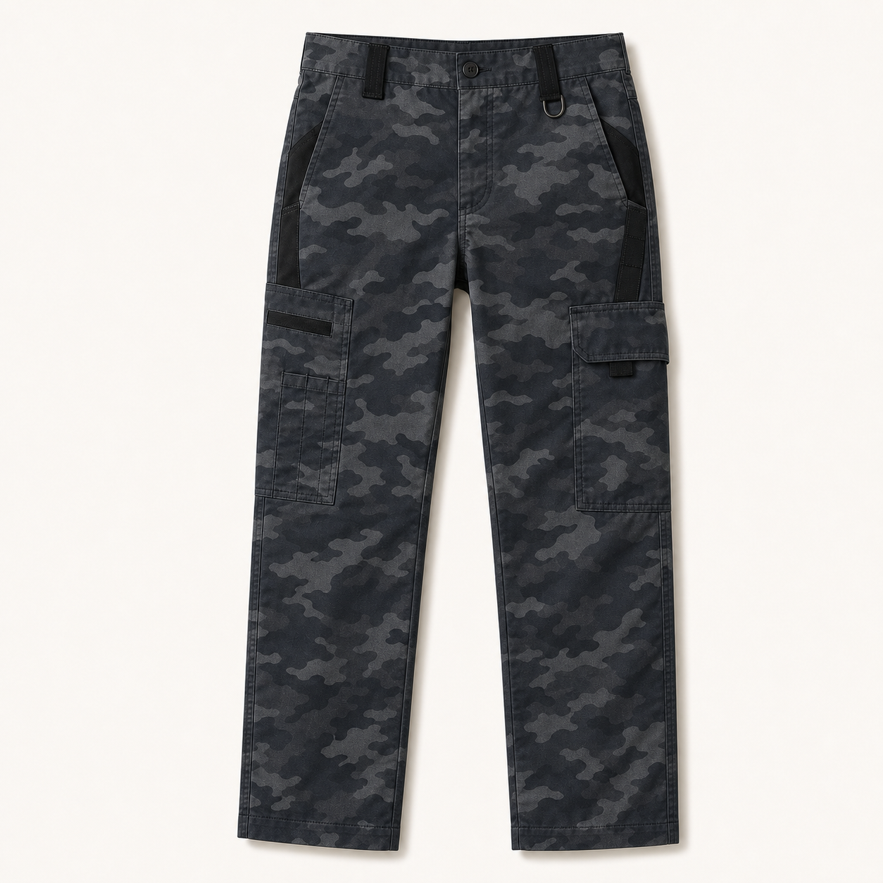 Dark camouflage waterproof multi-pocket tactical cargo pants