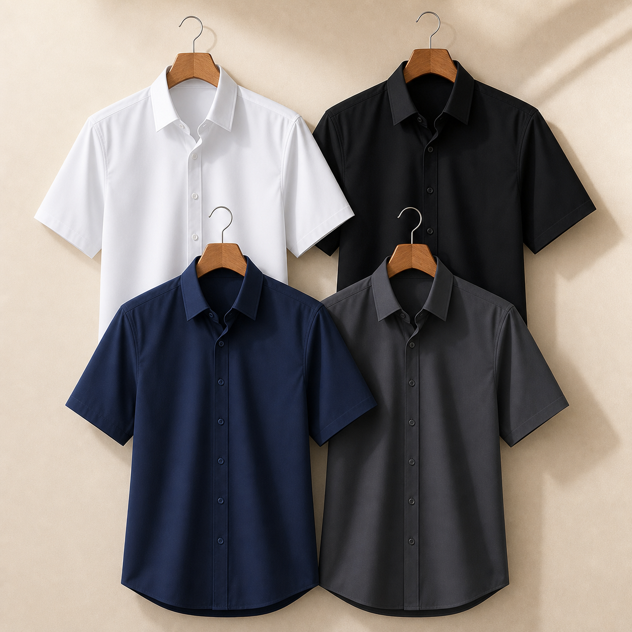4-Pack Classic Set stretch dress shirts