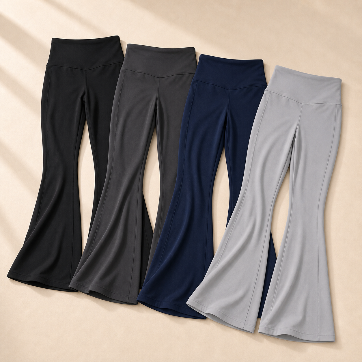 4-Pack Core Set women's high-waist flare pants