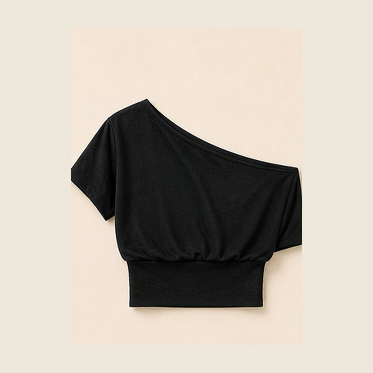 Black women's one-shoulder top product image