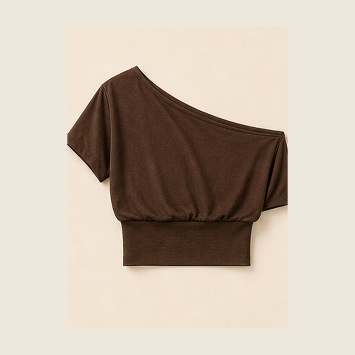 Coffee women's one-shoulder top product image