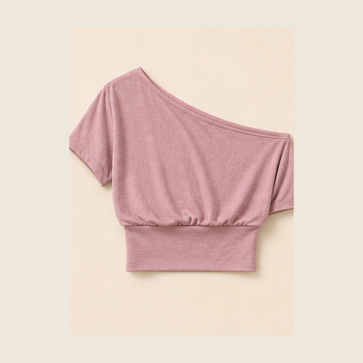 Dusty Pink women's one-shoulder top product image