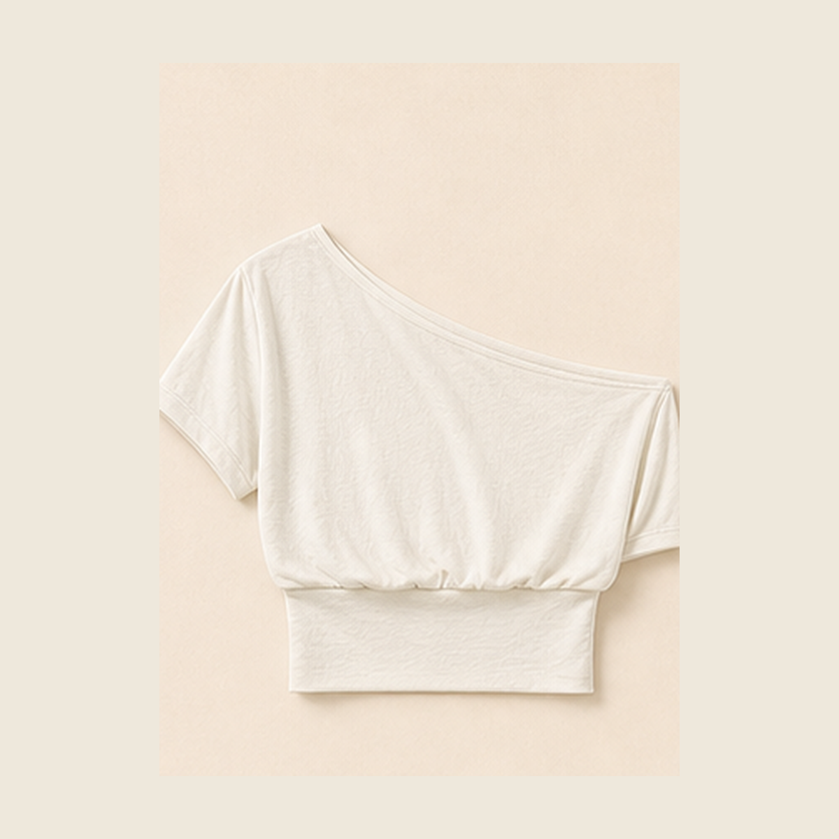 Ivory women's one-shoulder top product image