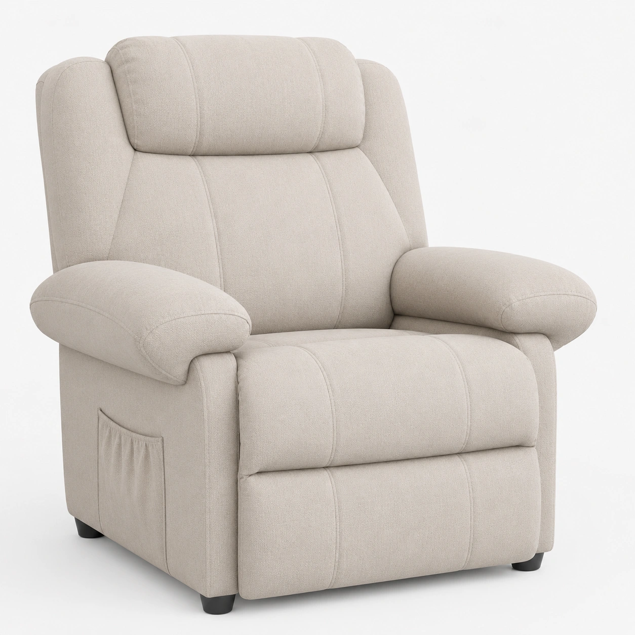Sillon reclinable acolchado beige claro-vivoranest