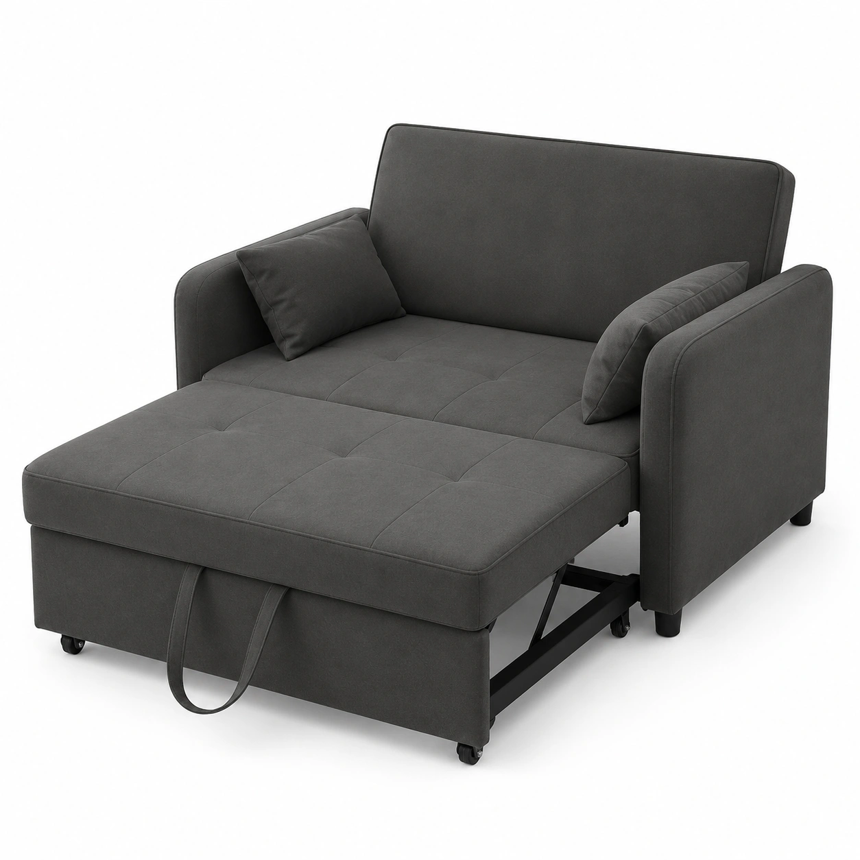 Sofa cama plegable gris oscuro-vivoranest