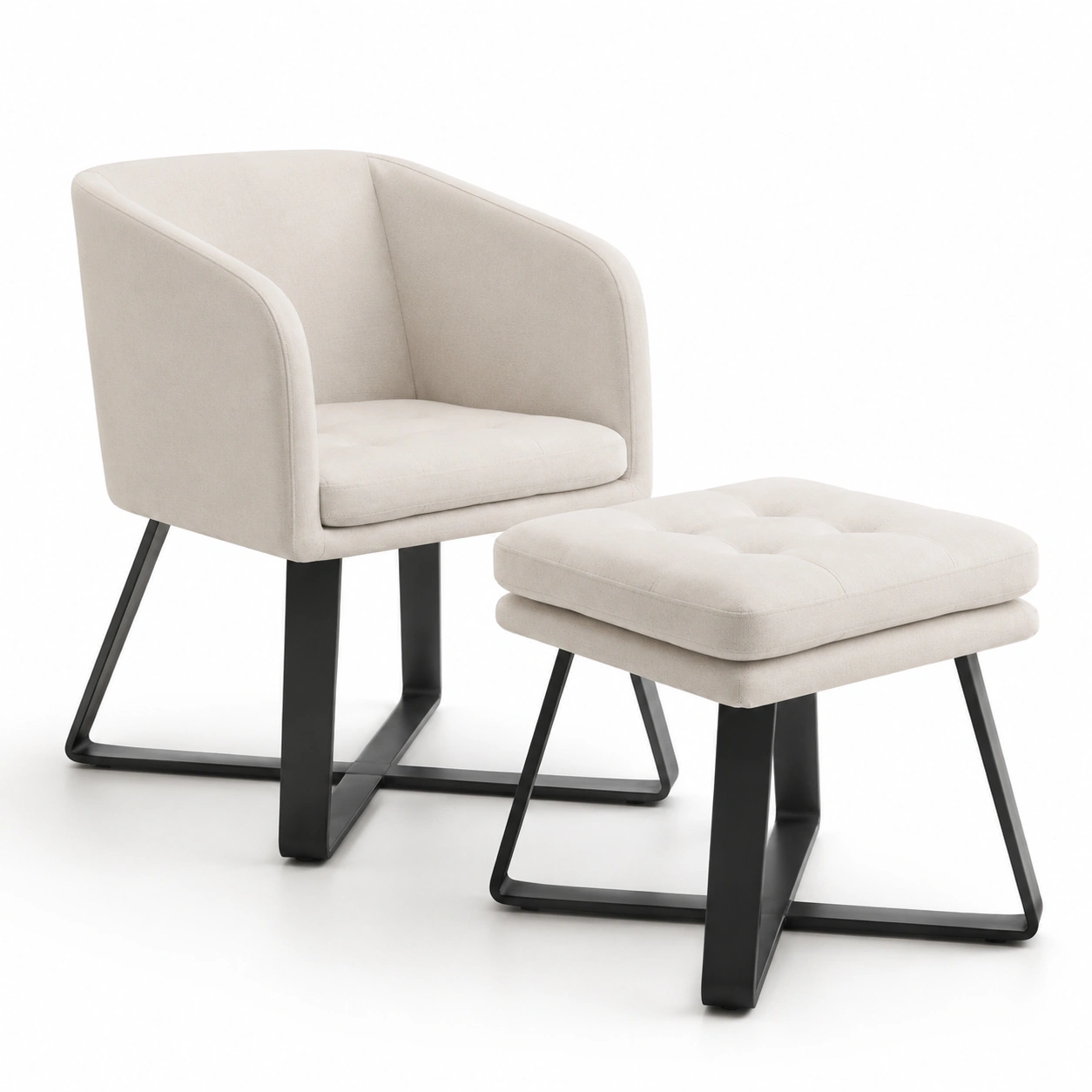 Sillon con reposapies tapizado-vivoranest