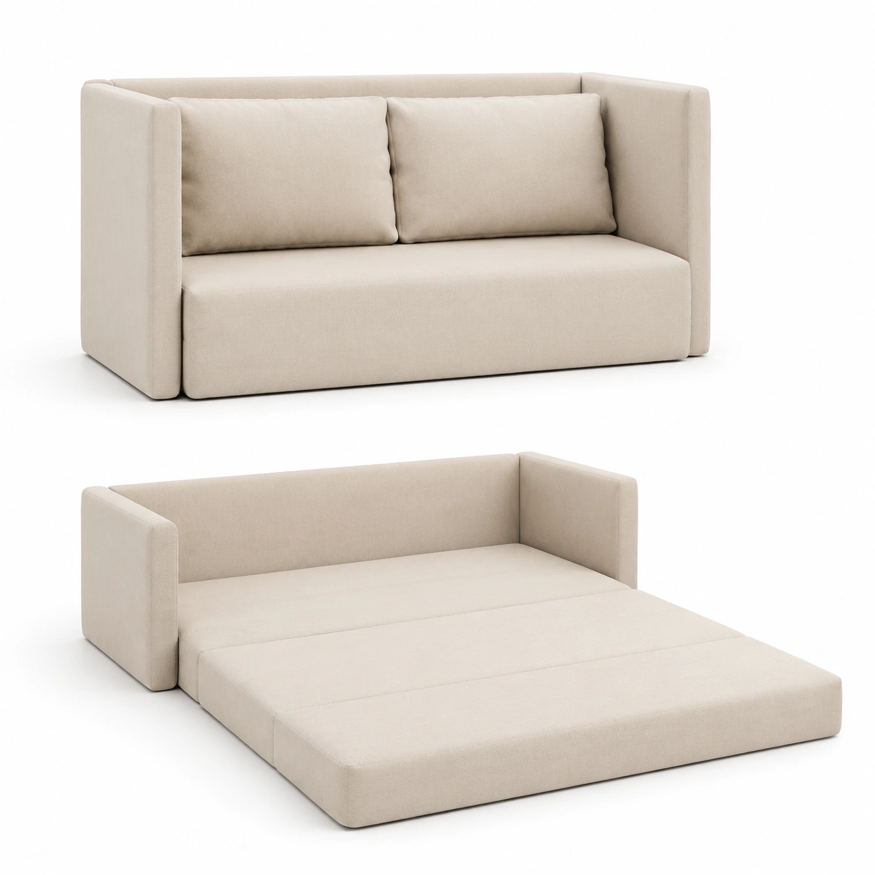 Sofa cama color marfil-vivoranest
