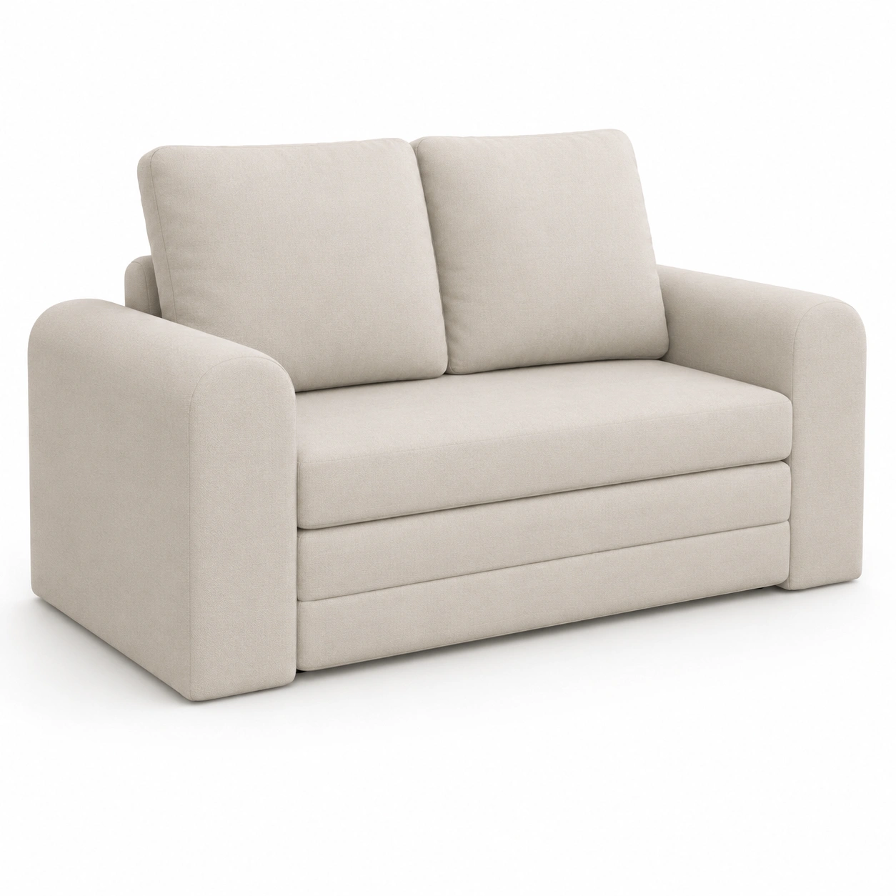 Sofa cama color marfil de 2 plazas-vivoranest