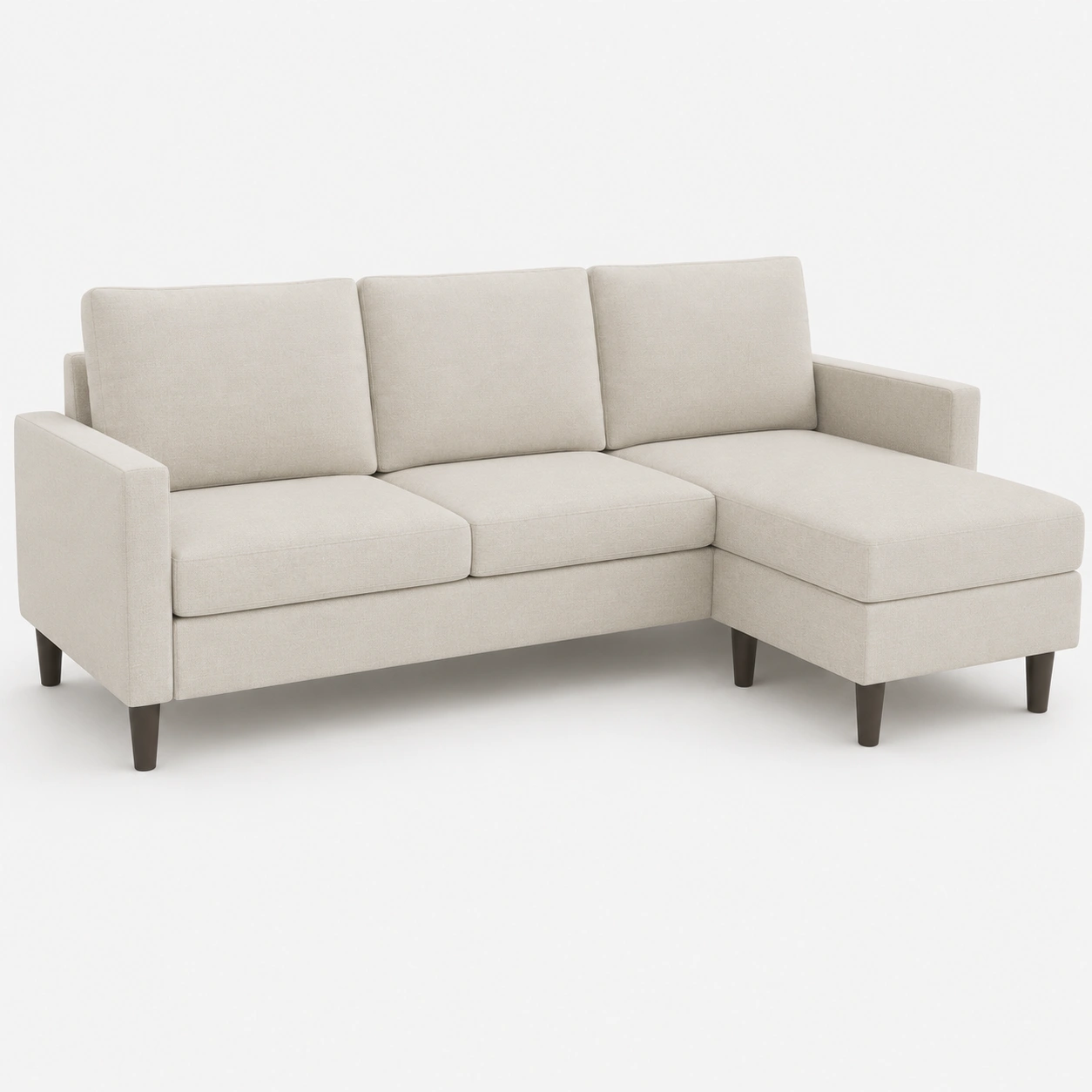 Sofa chaise longue rinconero color crema-vivoranest