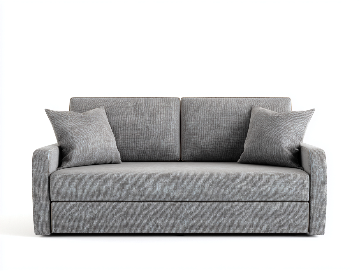 Zweisitzer Sofa Stoff 180x85x82 cm - Grau - modernes Design-Sirizinest