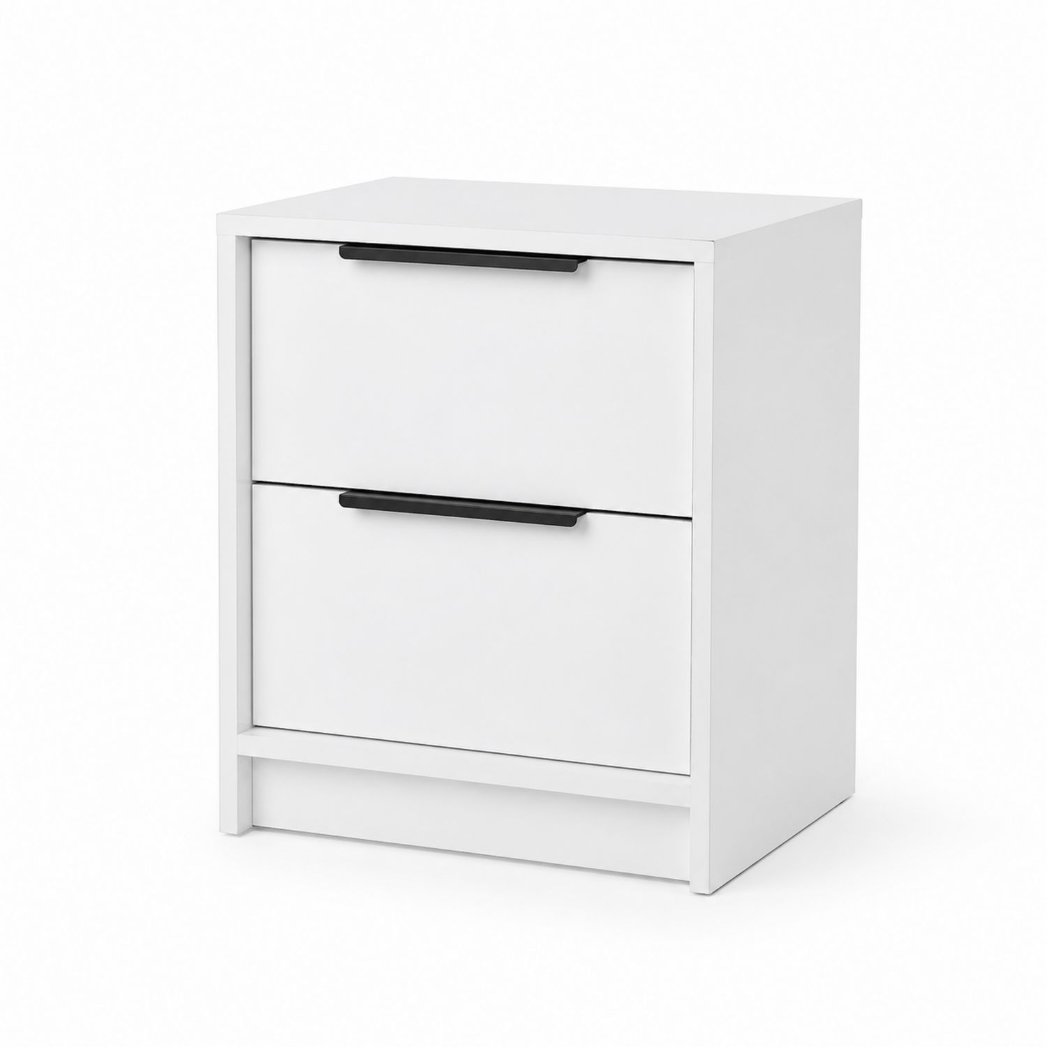 Table de chevet MDF avec 2 tiroirs 45x30x60cm-Prestigelodgea