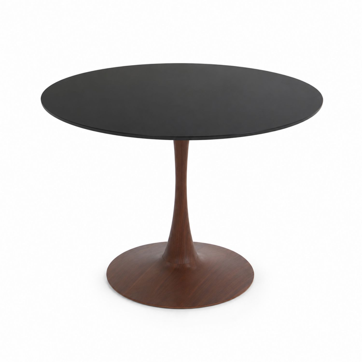 Table ronde en MDF et pied en bois 120 cm-Prestigelodgea