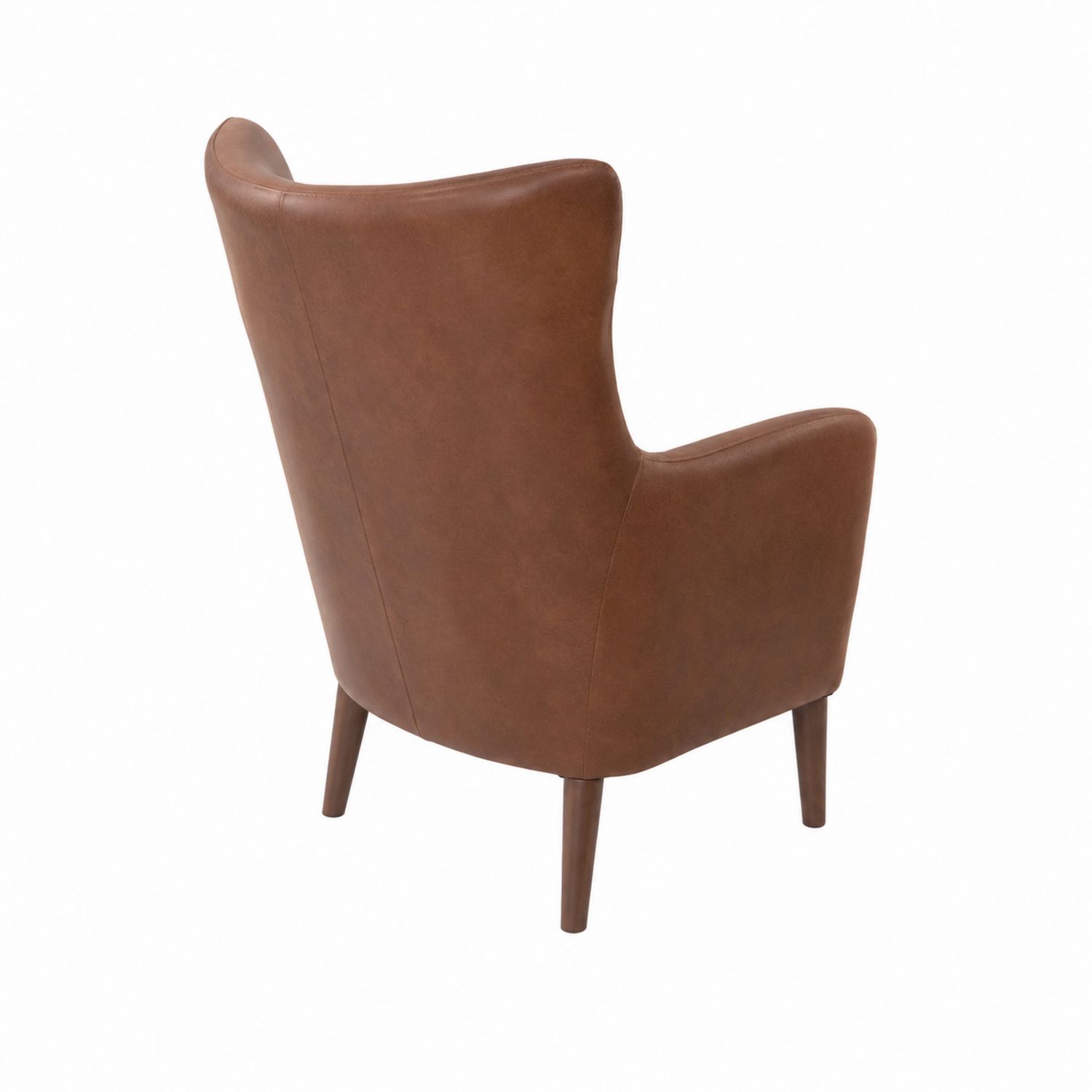 Fauteuil en Cuir Synthétique Marron, 90x65x85 cm-Prestigelodgea