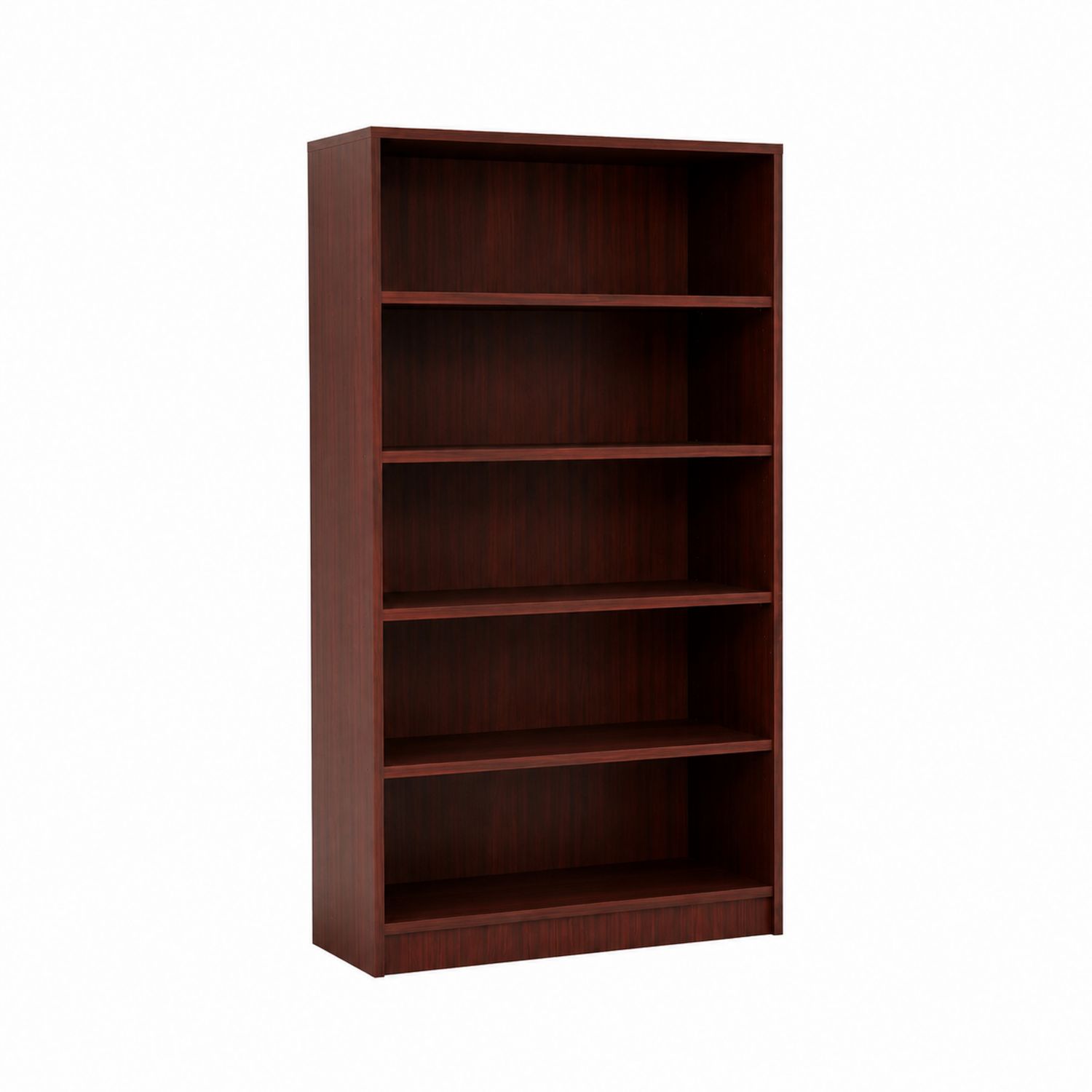 Étagère en bois contreplaqué brun 5 niveaux 180x90x30 cm-Prestigelodgea