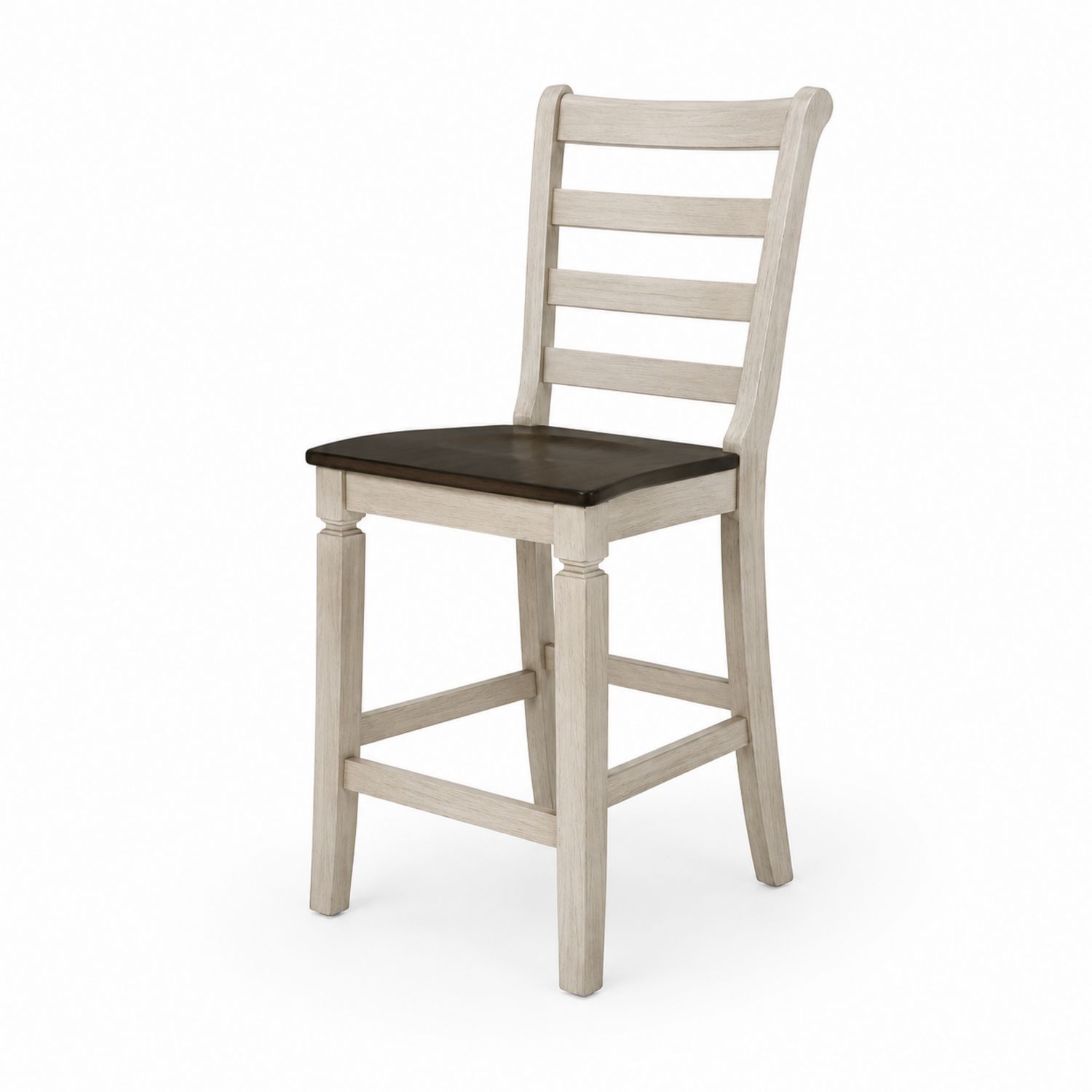 Chaise haute en bois avec assise marron-Prestigelodgea