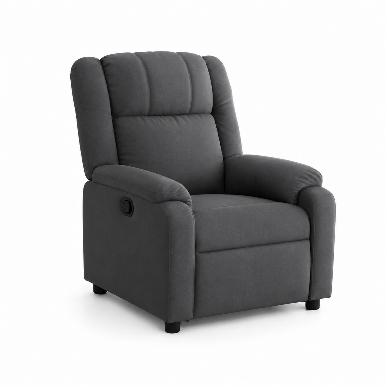 Fauteuil inclinable en tissu gris avec mousse polyuréthane-Prestigelodgea