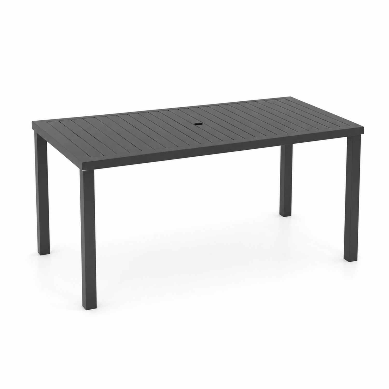 Table de jardin rectangulaire en aluminium 180x90 cm Gris-Prestigelodgea