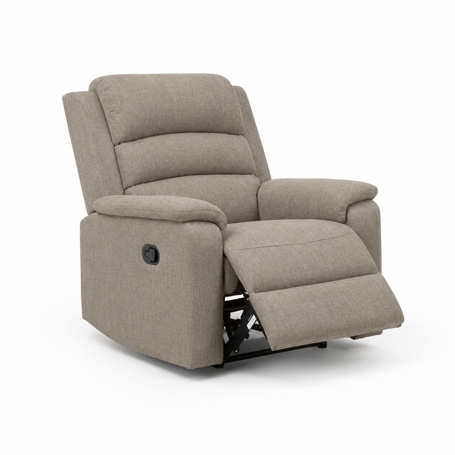 Fauteuil inclinable en tissu Gris clair 90cm x 100cm x 85cm-Prestigelodgea