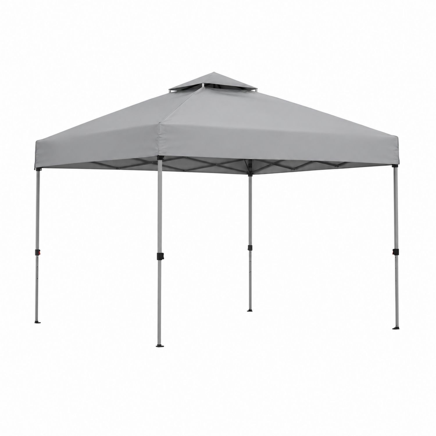 Tonnelle de Jardin Pliable en Acier et Polyester Gris-Prestigelodgea