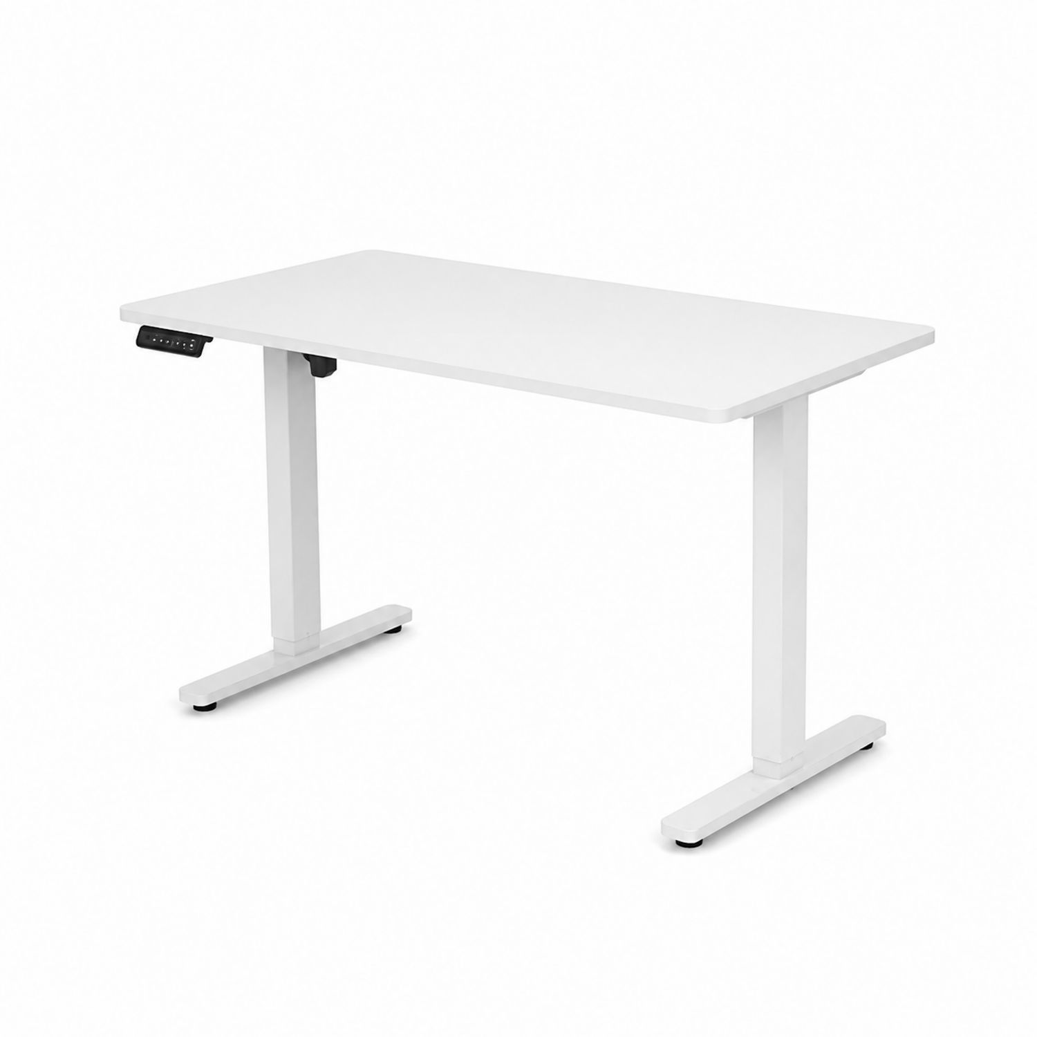 Bureau ajustable en métal et MDF blanc 120x60 cm-Prestigelodgea