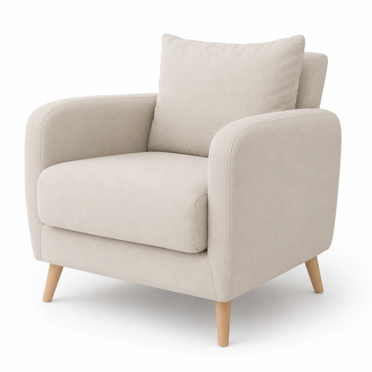 Sillon Individual con Brazos Tapizados-Delvoraa