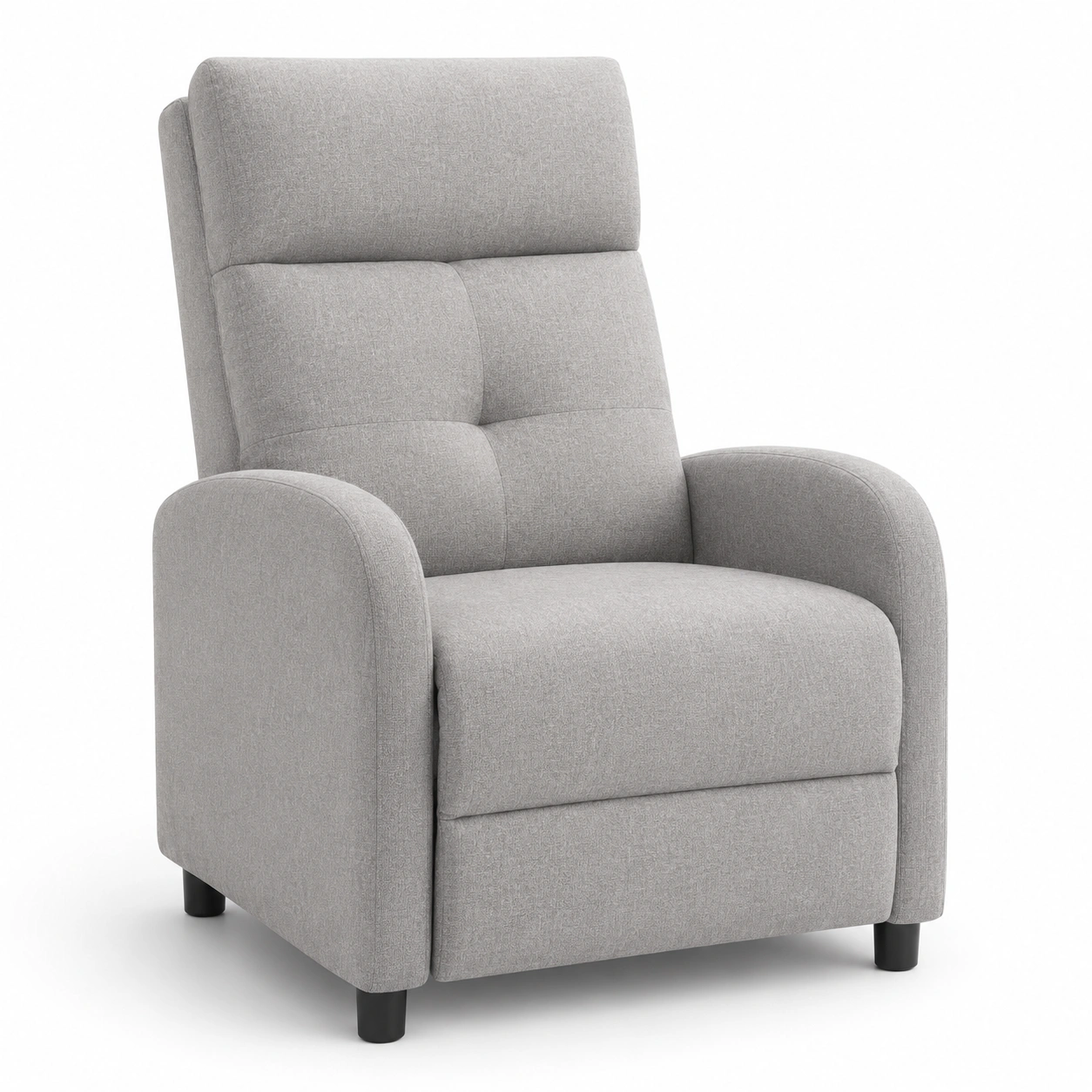 Sillon Reclinable Tapizado Gris-Delvoraa