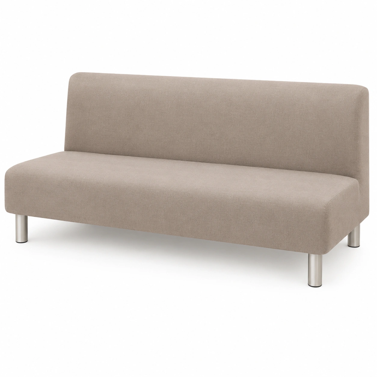 Sofa sin reposabrazos color beige-Delvoraa