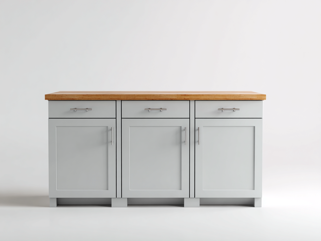 Credenza in legno 165x44x86 cm - grigio chiaro e legno naturale - design moderno per sala da pranzo-Tadoricorner