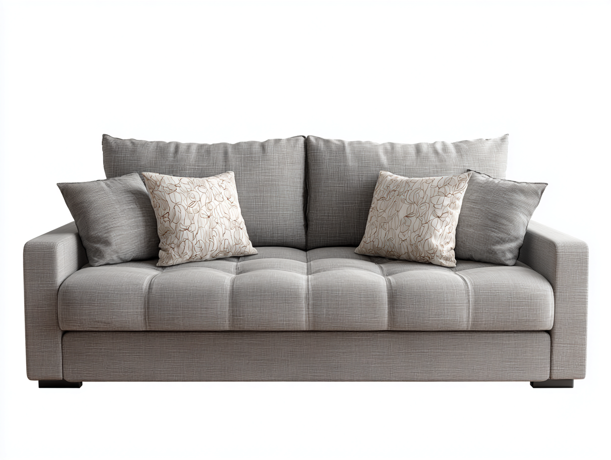 Divano a due posti in tessuto 166x87x73 cm - grigio chiaro - design moderno per soggiorno-Tadoricorner