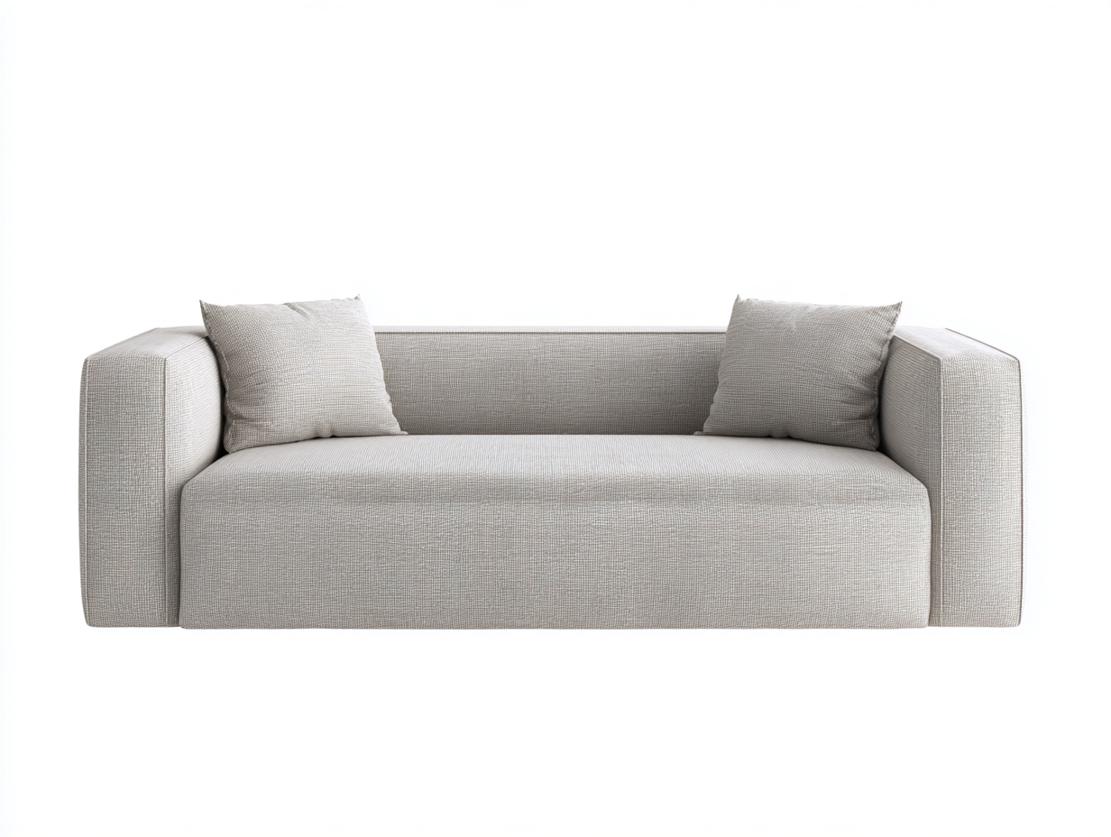 Divano a due posti in tessuto 172x92x74 cm grigio chiaro - per soggiorno stile moderno-Tadoricorner