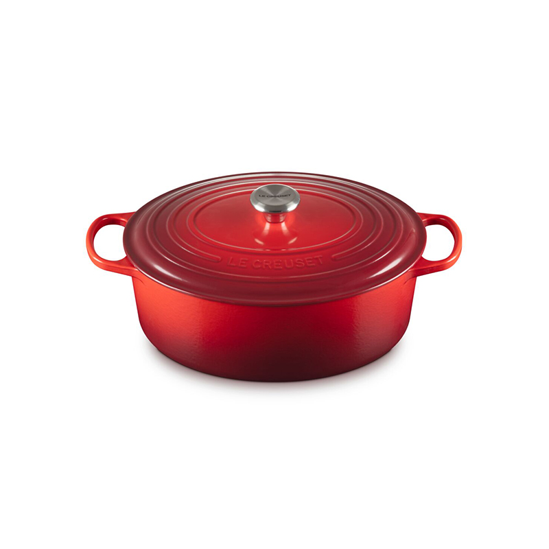🎄Today's Special Value🎁Le Creuset Signature Enameled Cast Iron Oval Dutch Oven, 8-Qt.