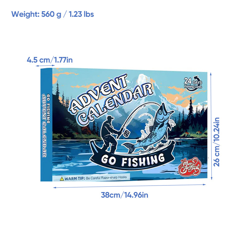 🎣24 Days Christmas Countdown Fish Tackle Set