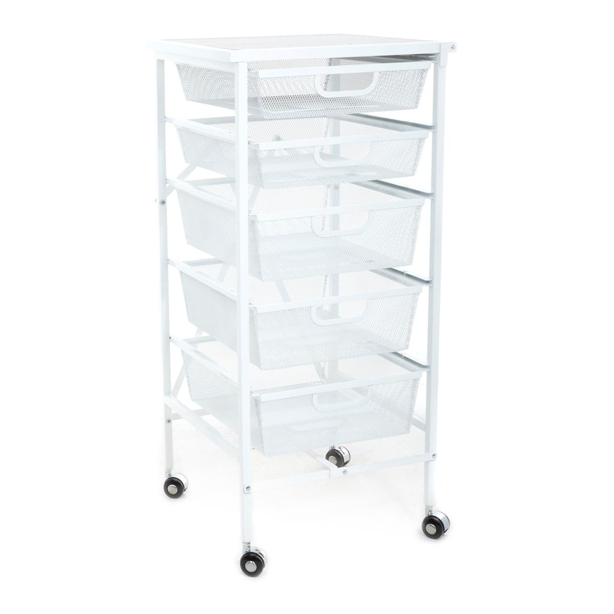 💝𝐁𝐥𝐚𝐜𝐤 𝐅𝐫𝐢𝐝𝐚𝐲 𝐃𝐞𝐚𝐥𝐬 ✨Origami 5-Drawer Cart with Wooden Top