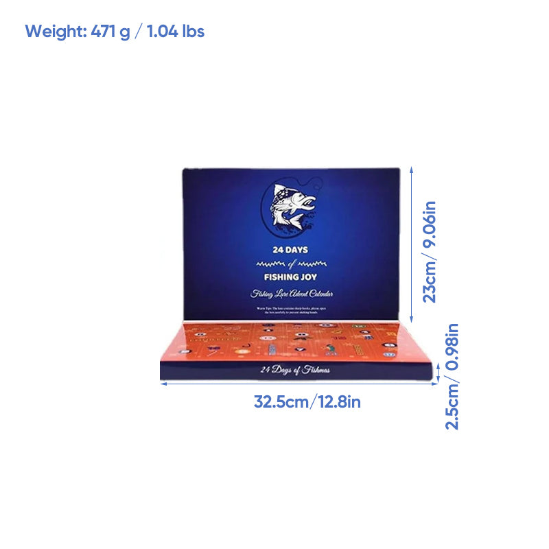 🎣24 Days Christmas Countdown Fish Tackle Set