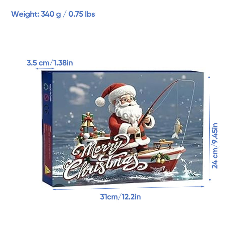 🎣24 Days Christmas Countdown Fish Tackle Set