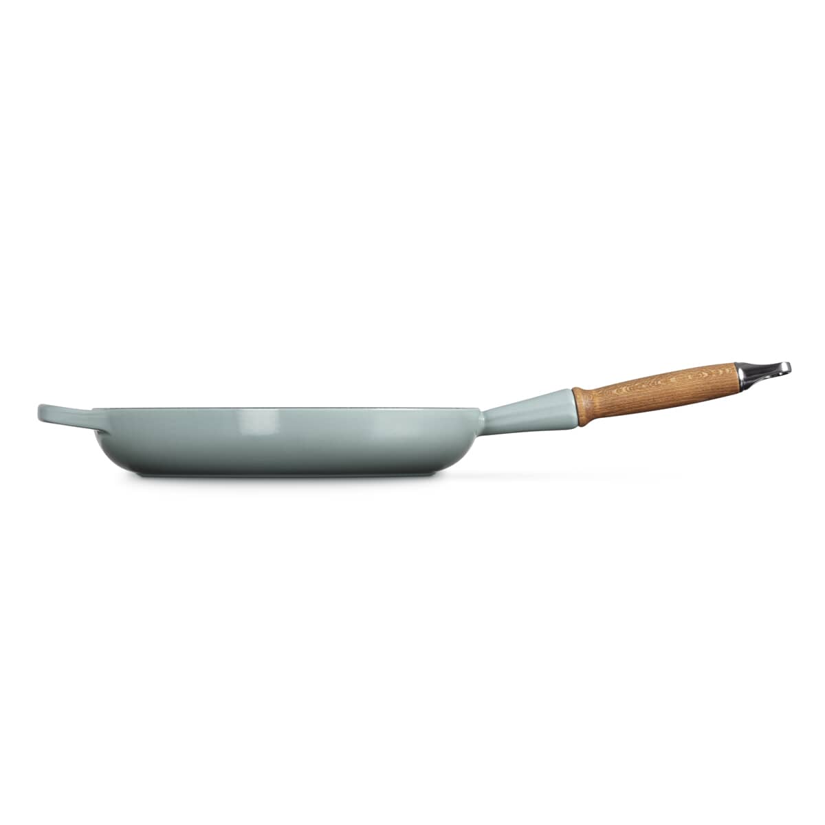 🎄Today's Special Value🎁Le Creuset Cast Iron 10.25" Flame Fry Pan with Wood Handle