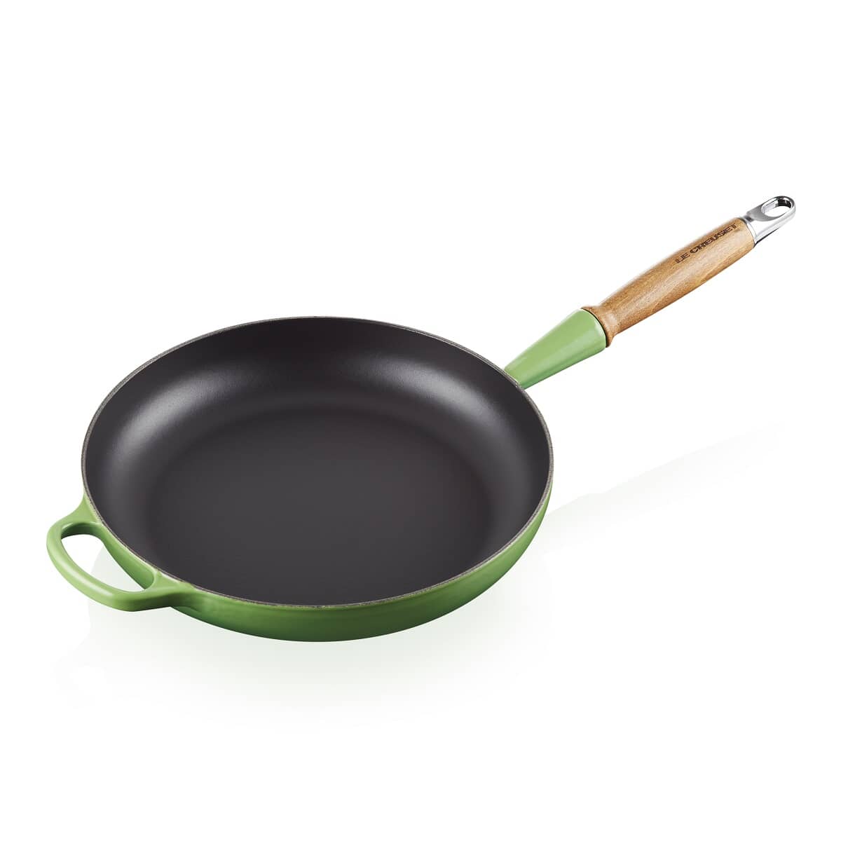 🎄Today's Special Value🎁Le Creuset Cast Iron 10.25" Flame Fry Pan with Wood Handle
