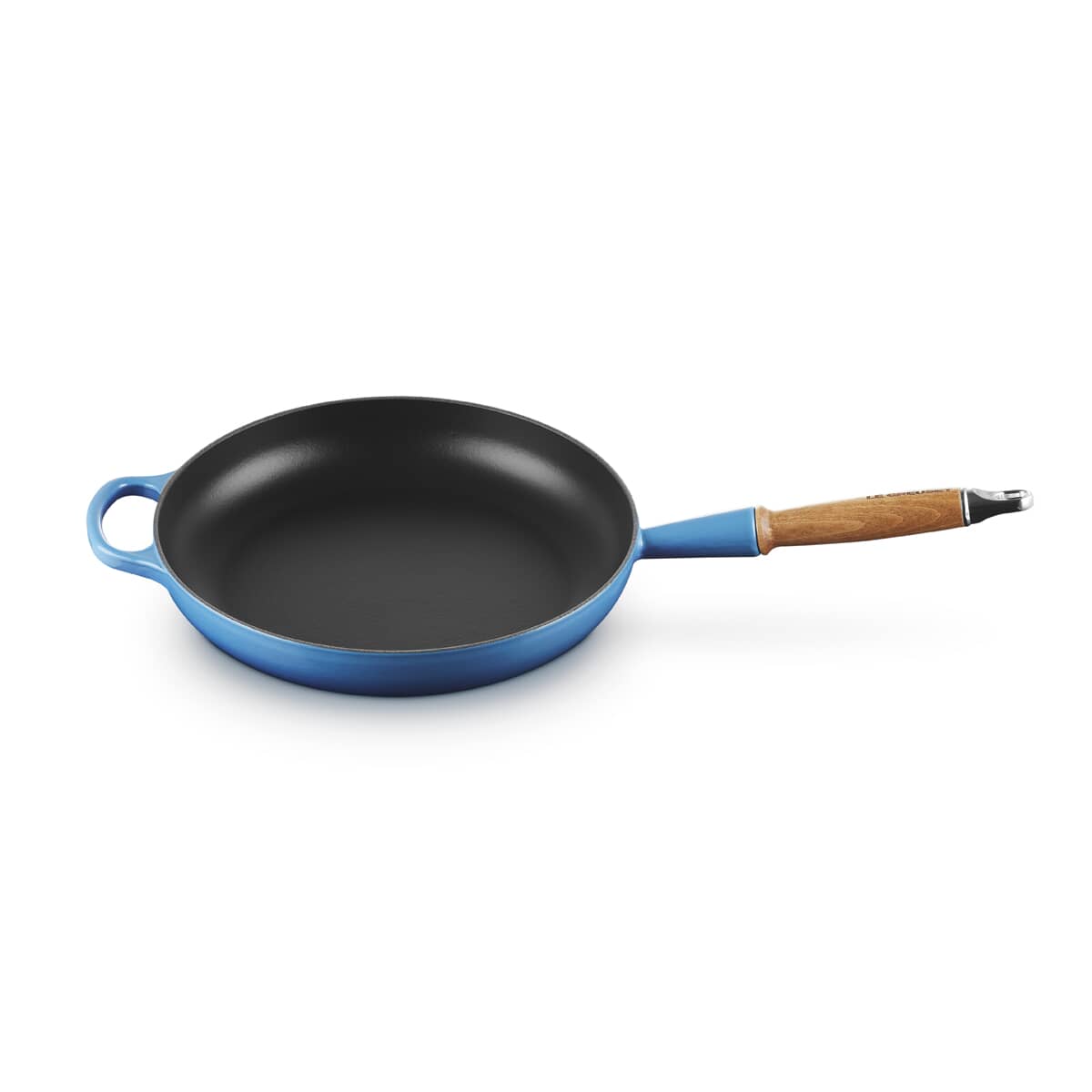 🎄Today's Special Value🎁Le Creuset Cast Iron 10.25" Flame Fry Pan with Wood Handle