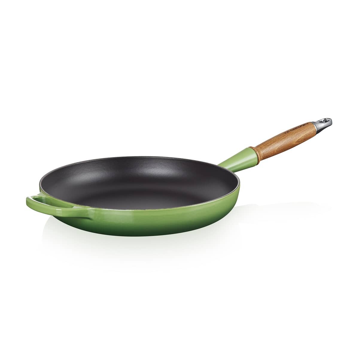 🎄Today's Special Value🎁Le Creuset Cast Iron 10.25" Flame Fry Pan with Wood Handle