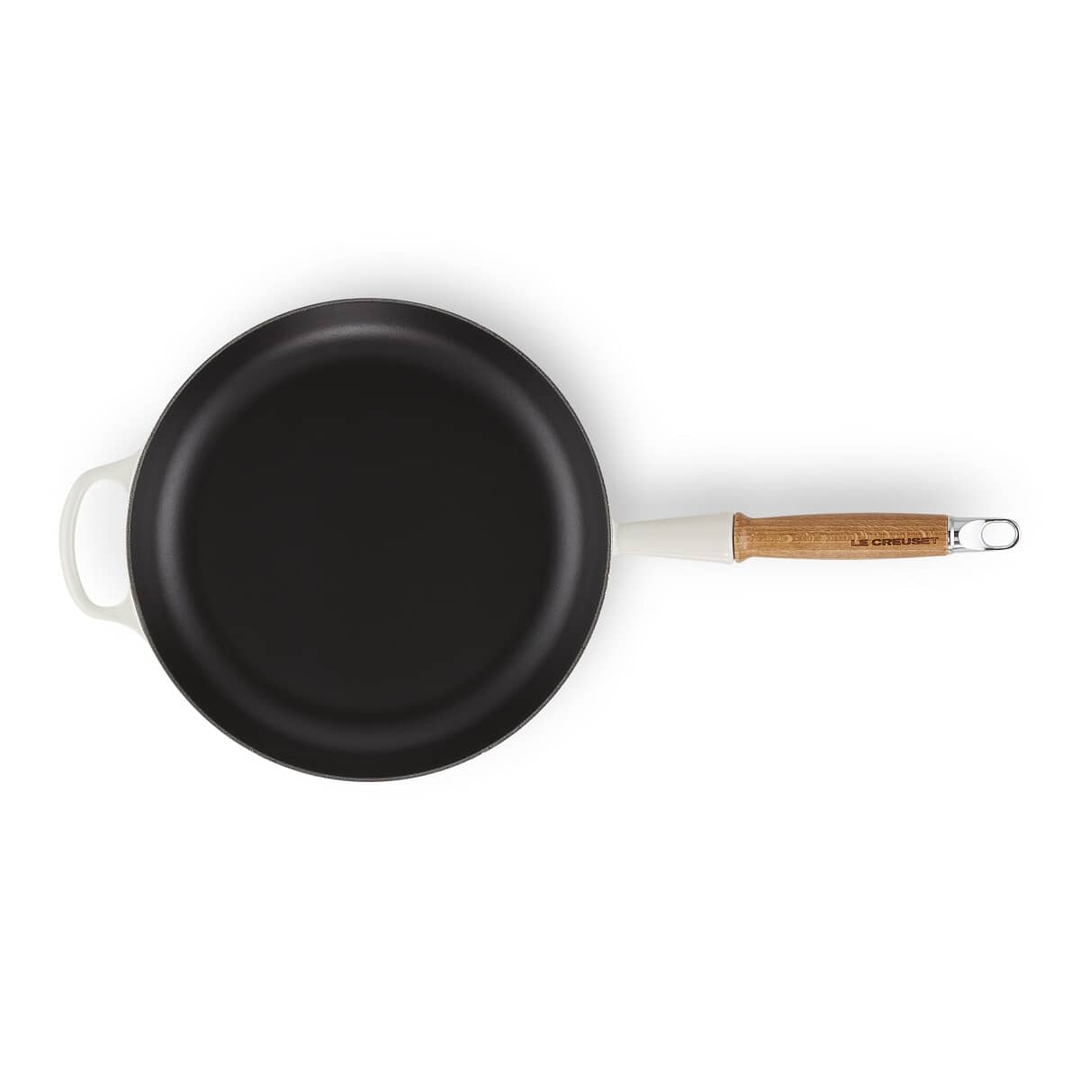 🎄Today's Special Value🎁Le Creuset Cast Iron 10.25" Flame Fry Pan with Wood Handle