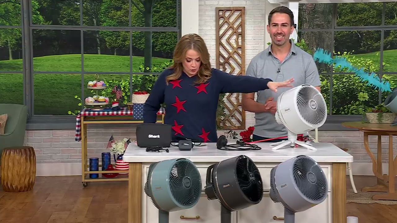 Shark FlexBreeze Indoor/Outdoor Cordless Fan w/ Car Charger on QVC