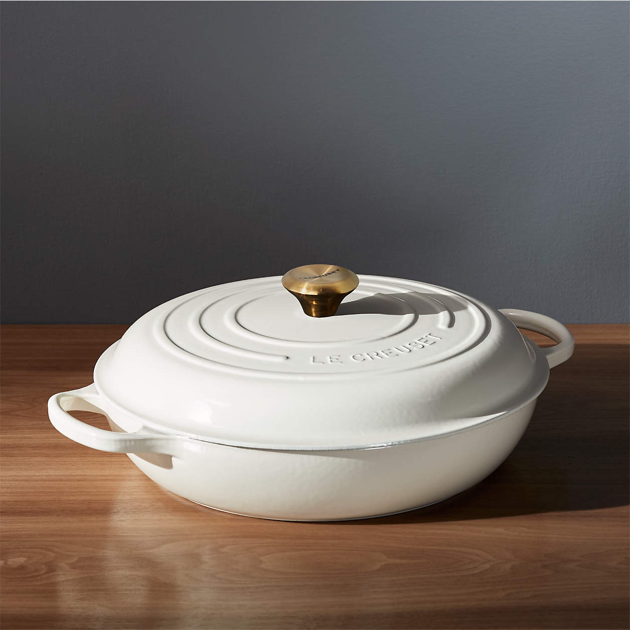 🎄Today's Special Value🎁 Le Creuset Signature Cast Iron 3.5-quart Cerise Braiser